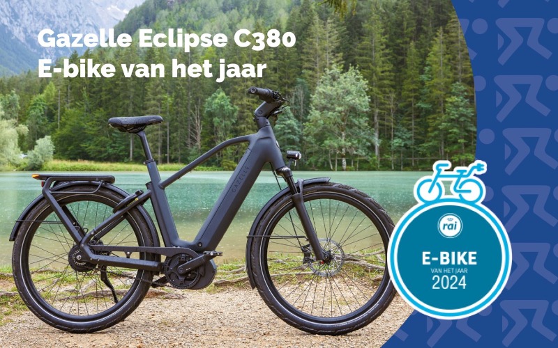 <p>Ontdek de Gazelle Eclipse C380 uitgeroepen tot&nbsp;<em>E-bike van het Jaar</em>! Met zijn innovatieve technologie, luxe design en onge&euml;venaarde rijcomfort is deze elektrische fiets perfect voor elke rit. Ervaar zelf waarom deze e-bike de&nbsp;keuze is voor stijlvol en ontspannen fietsen!</p>
